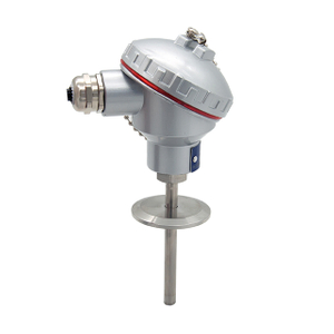 Датчик температуры Tri-clamp PT100, 50,5 мм, дуплексный, 4-проводной, с водонепроницаемой распределительной коробкой